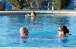 Enjoying the hot springs - Photo: Jorge Gonz�lez
