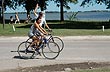 En bicicleta por la costanera - Foto: Pablo Etchevers