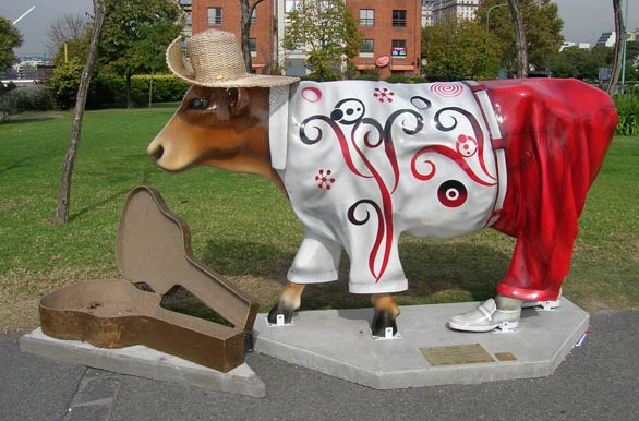 Cows in the city