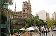 Neo-Gothic architecture and palm trees - Photo: Eduardo Epifanio