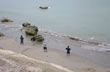 Pescando desde la playa - Foto: Jorge Gonz�lez