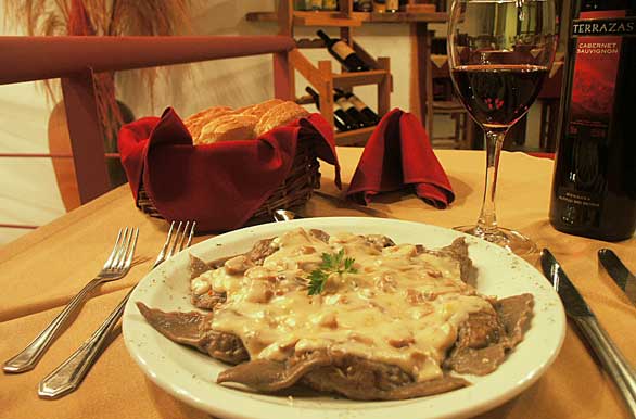 Restaurante de la hoster�a Antigua patag�nia - Autor: Karina Jozami