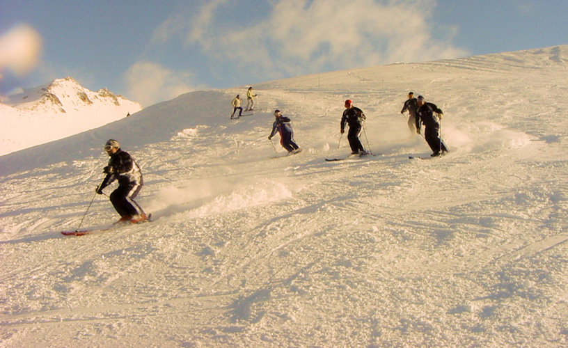 La pasión por los deportistas del esquí