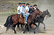 Bravos jinetes en Fiesta del Telar Mapuche