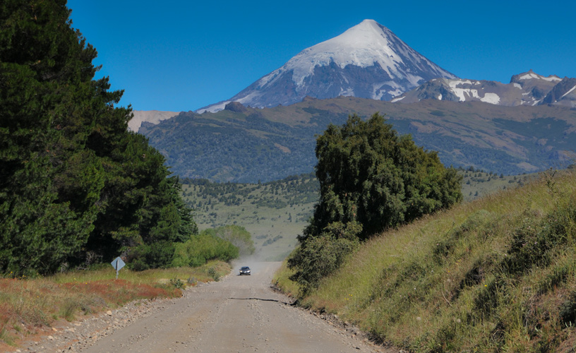 Lanín Volcano rules with its 3,776 meters of height