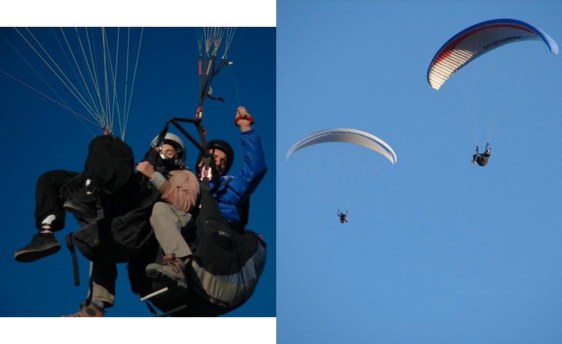 Two-seater paragliders