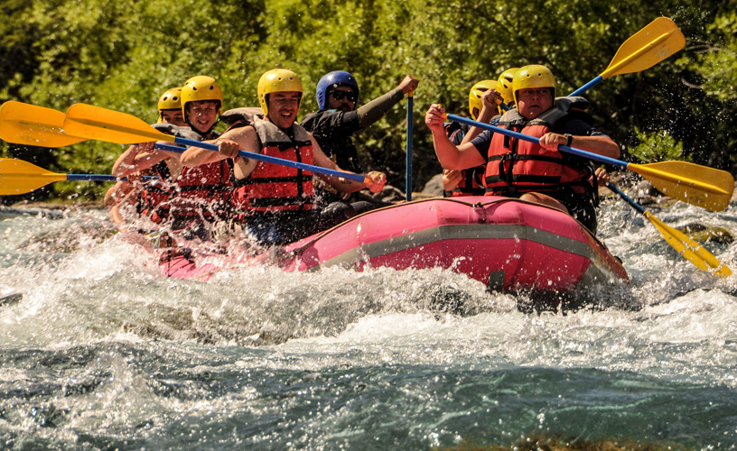 The adventurous spirit of the adept at rafting