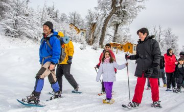 Snowshoeing on Chapelco