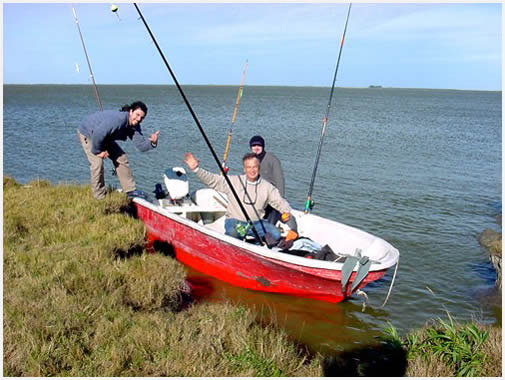 Un d�a de pesca en la Salada Grande de Madariaga
