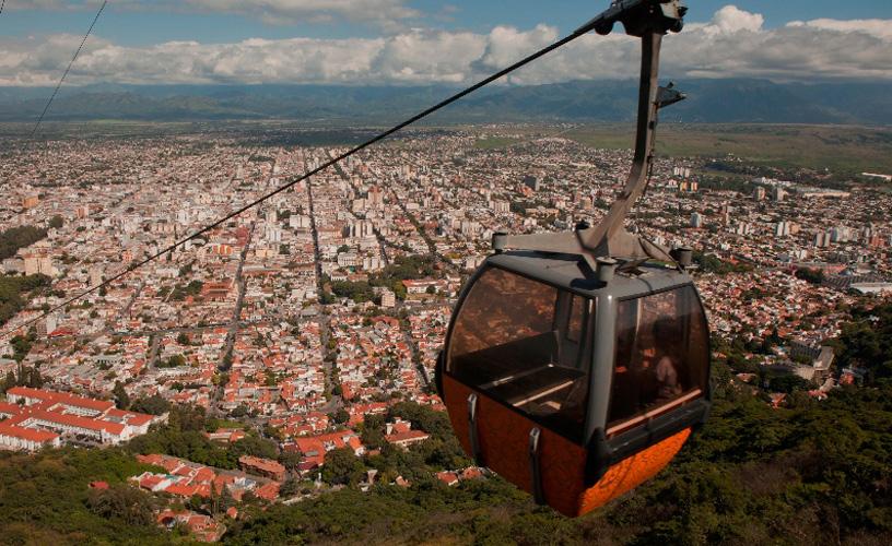 The views of Salta that Mount San Bernardo offers as a gift