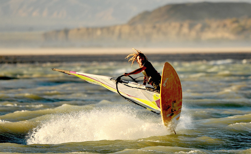 The best site for the practice of windsurfing