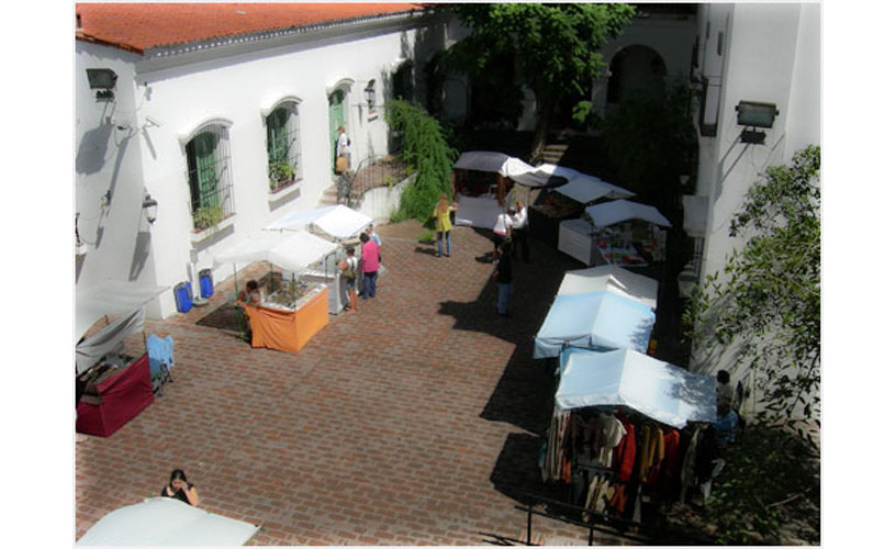 The courtyard of the historic Cabildo