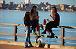 Tomando mate en la costanera - Photo: Jorge Gonz�lez