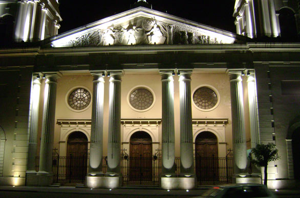 Night view of the cathedral