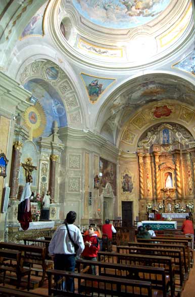 Inside the Jesuit church