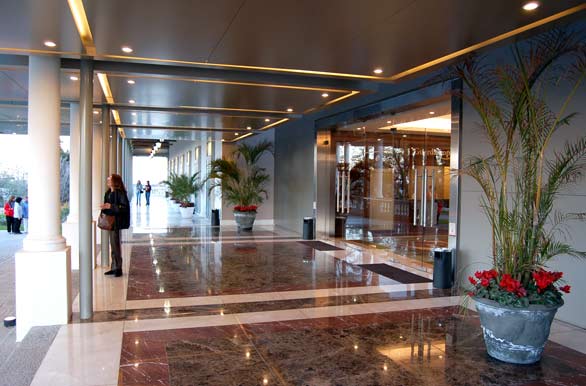 Main access to the hotel and casino