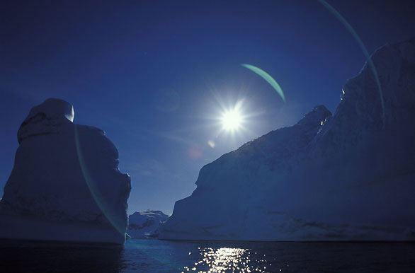 Contra luz antártico