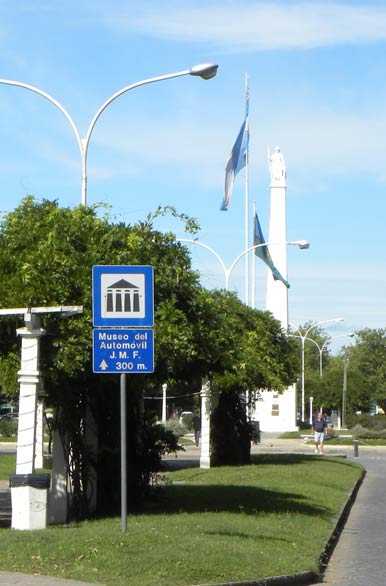 Fangio Museum signpost