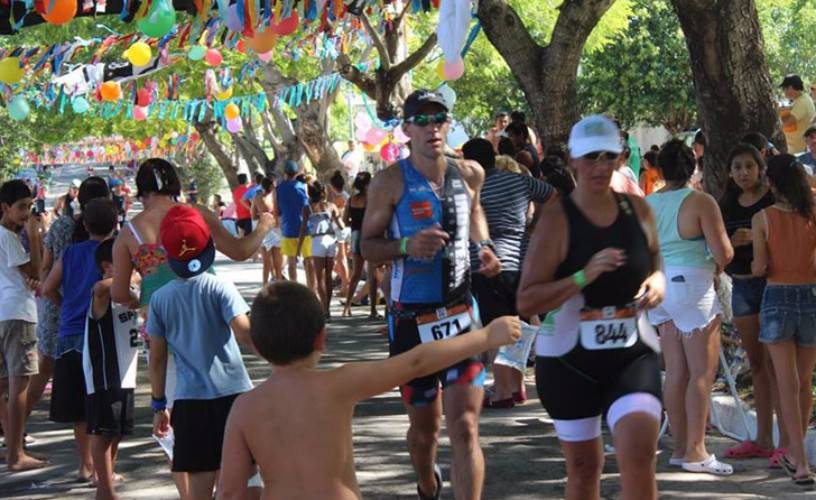 Maratonistas en el Triatlón de La Paz