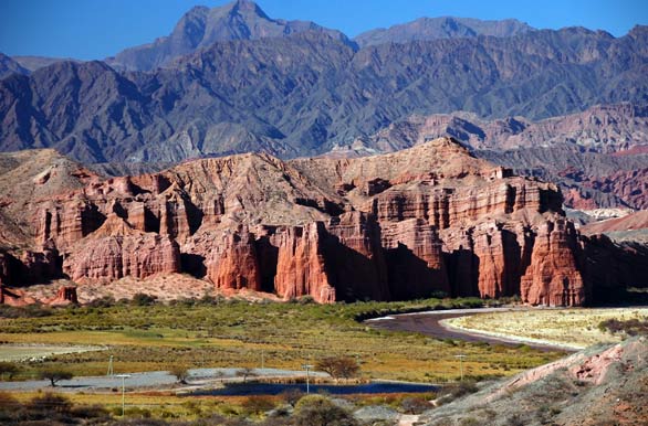 Geological formations, De las Conchas Ravine