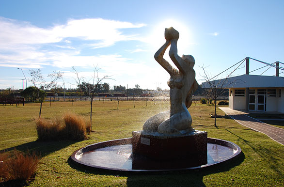 Sculpture of the hot springs