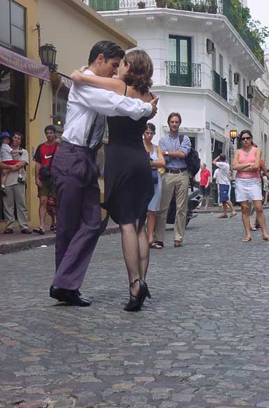 Tango dancing