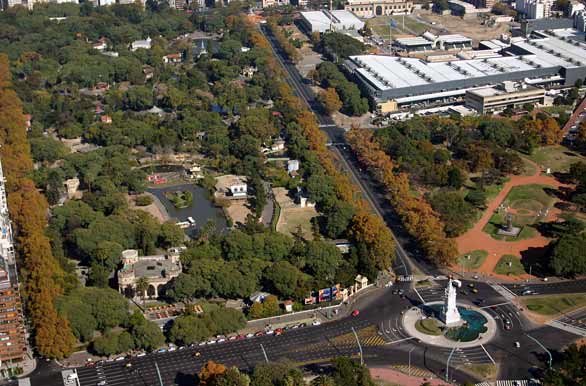 Air view of the zoo