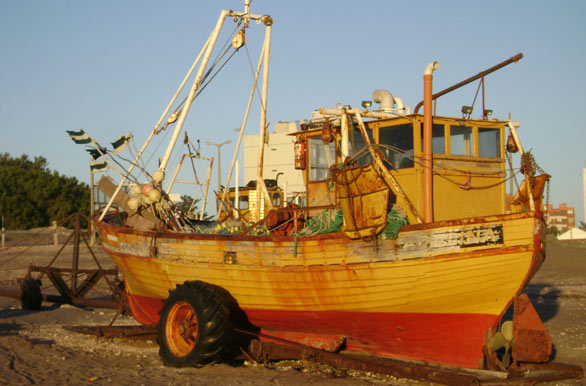 Viejo barco pescador
