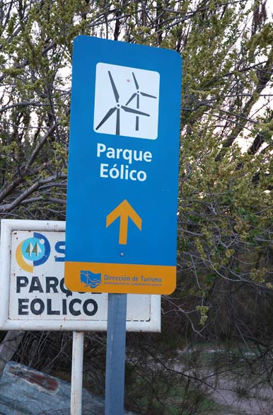 Wind park signs