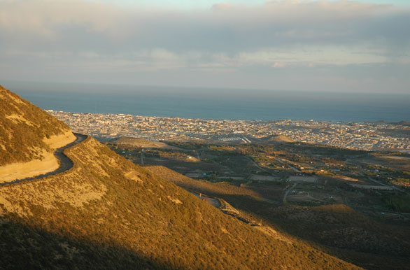 Panoramic south view