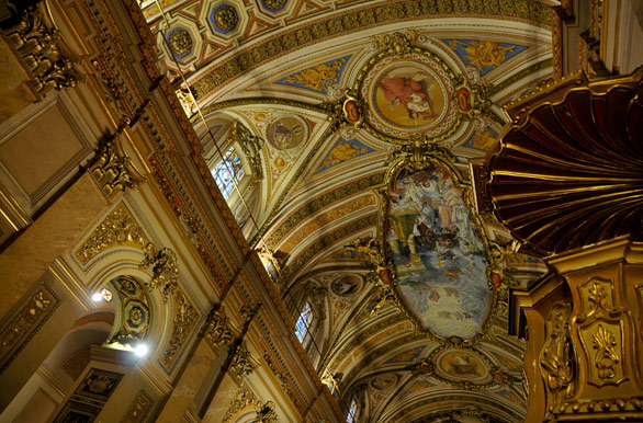 Baroque ceiling in the Cathedral