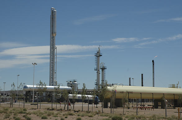 Gas treatment plant
