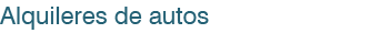 Alquileres de autos