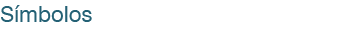 Símbolos