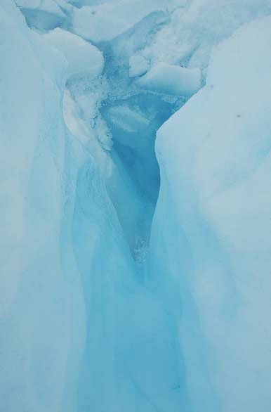 El corazón del glaciar