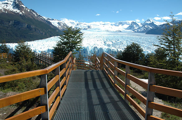 Walkways to the glacier