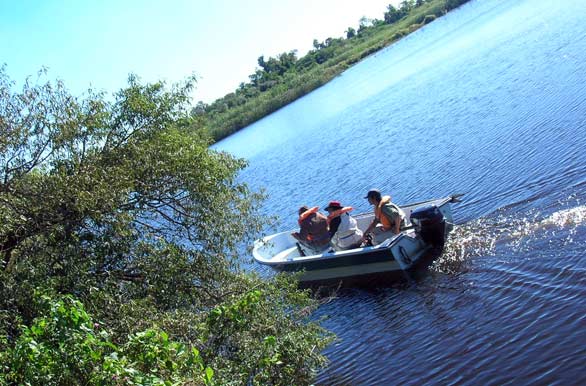 River excursions in the Iberá
