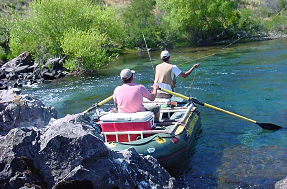 Pesca con mosca en el río Chimehuin