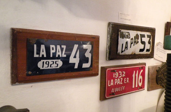 Antiguas placas, Museo Regional