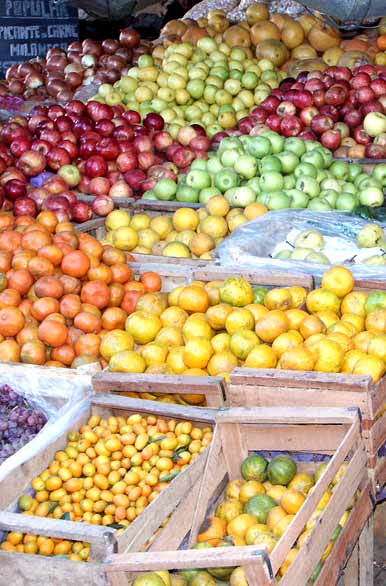 Frutos en el mercado