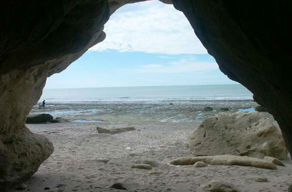 Dentro de una gruta