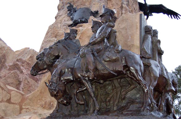 <i>Granaderos</i> on horseback at Glory's Hill