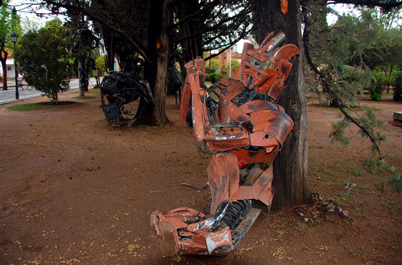Esculturas de desechos