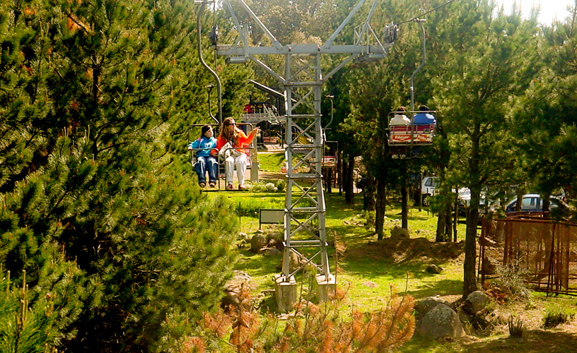 The chairlift up to the coffee-shop