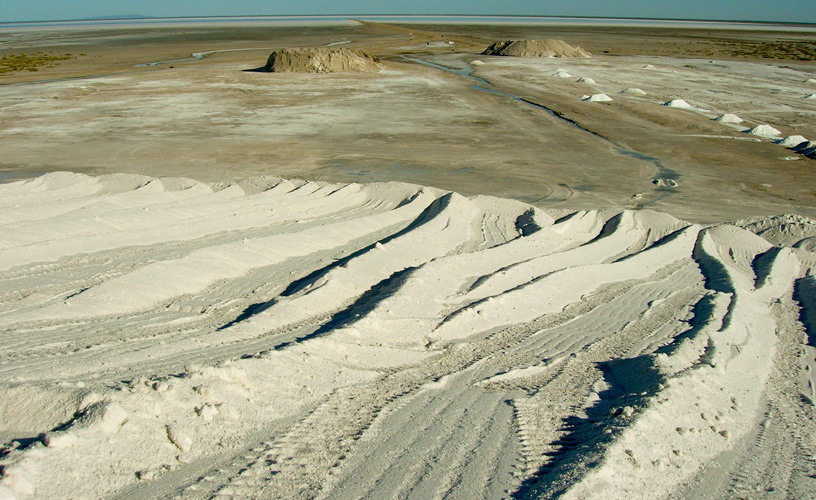 A salt desert