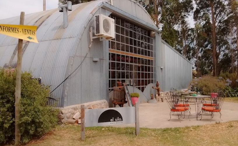 Restaurant inside an old recycled silo