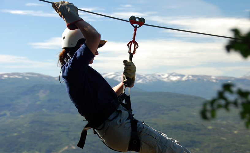 Sobre las laderas de la montaña