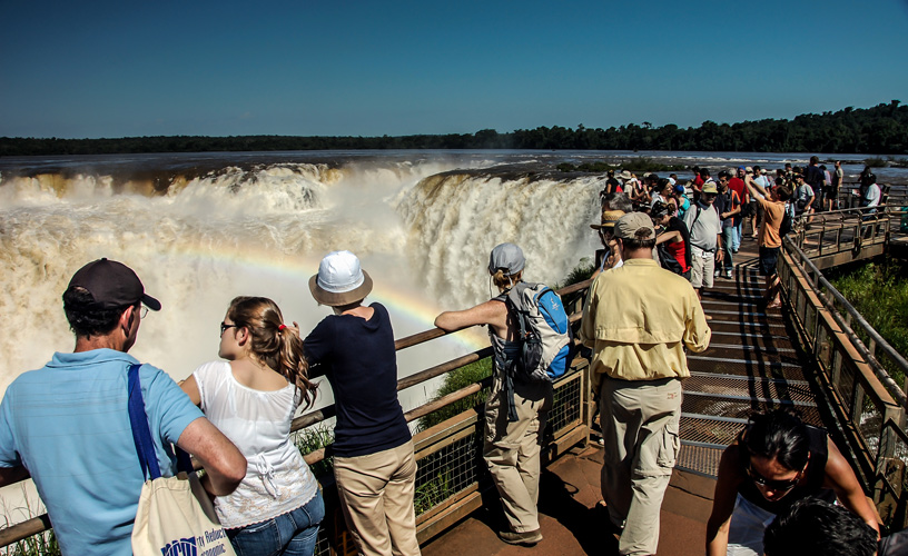 Iguazu Falls from the upper circuit