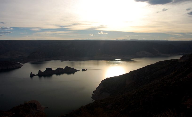 The Valle Grande reservoir