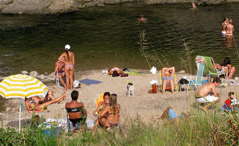 The river becomes alive